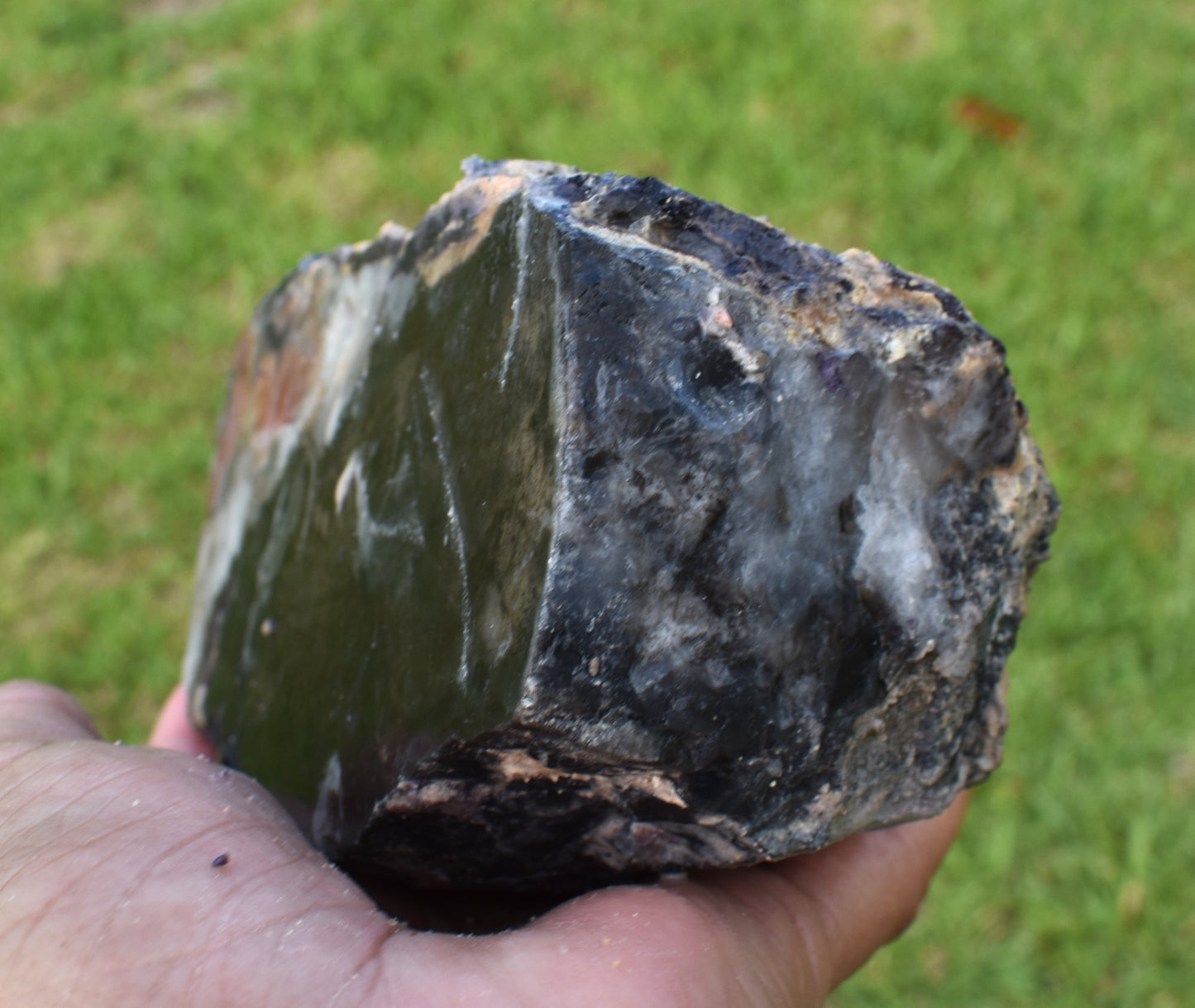 2.08 LB OPALIZED TIFFANY STONE ROUGH, Bertrandite, FLUORITE (PPH)