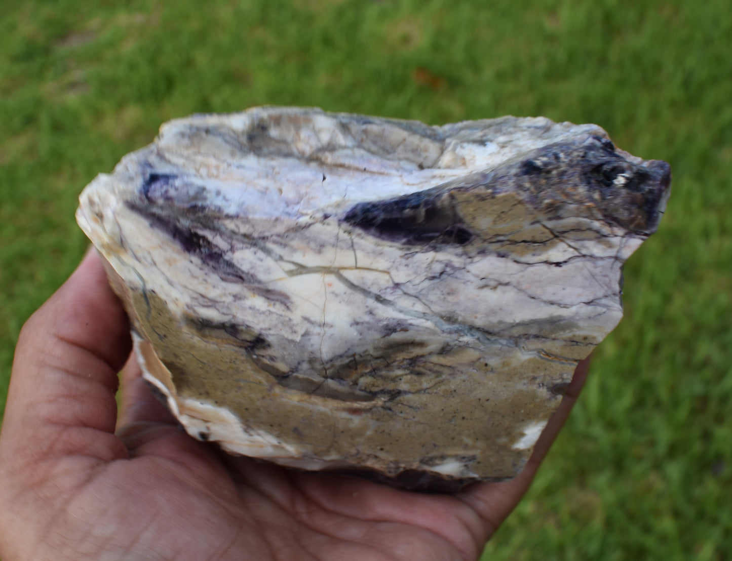 1.04 LB OPALIZED TIFFANY STONE ROUGH, Bertrandite, FLUORITE (XCV)