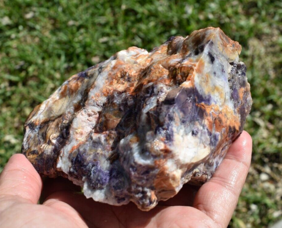 1.22 LB OPALIZED TIFFANY STONE ROUGH, Bertrandite, FLUORITE (DCX)