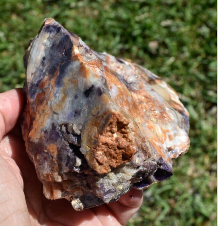 1.22 LB OPALIZED TIFFANY STONE ROUGH, Bertrandite, FLUORITE (DCX)