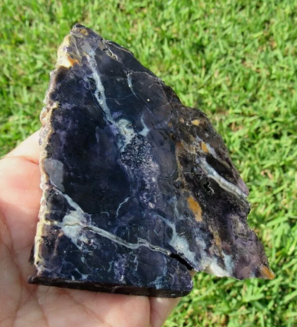 104 GM AAA PLUS TIFFANY STONE Slab, BERTRANDITE, OPALIZED FLUORITE Utah (R-LK)