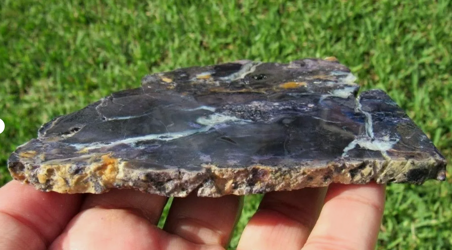104 GM AAA PLUS TIFFANY STONE Slab, BERTRANDITE, OPALIZED FLUORITE Utah (R-LK)