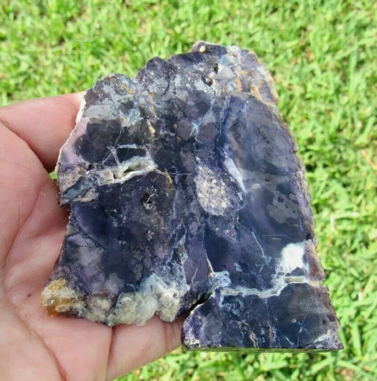 104 GM AAA PLUS TIFFANY STONE Slab, BERTRANDITE, OPALIZED FLUORITE Utah (R-LK)