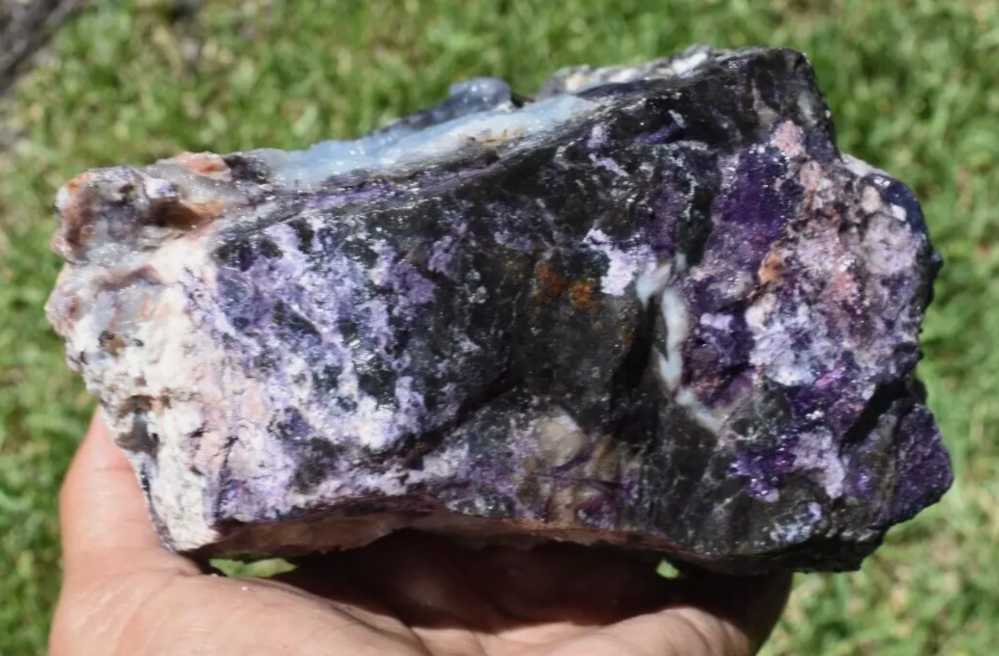 2.64 LB OPALIZED TIFFANY STONE ROUGH, Bertrandite, FLUORITE (R-BBV)