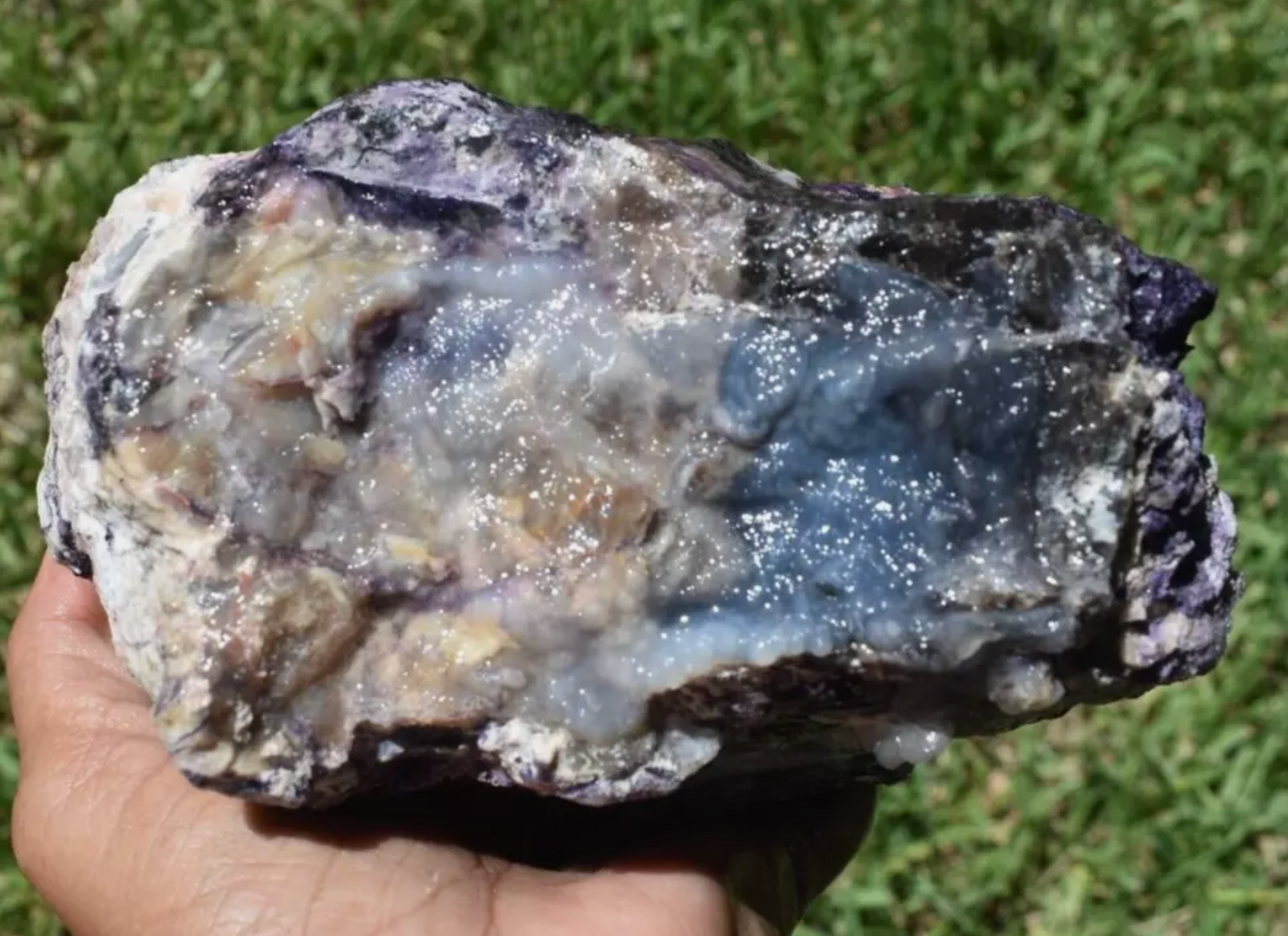 2.64 LB OPALIZED TIFFANY STONE ROUGH, Bertrandite, FLUORITE (R-BBV)