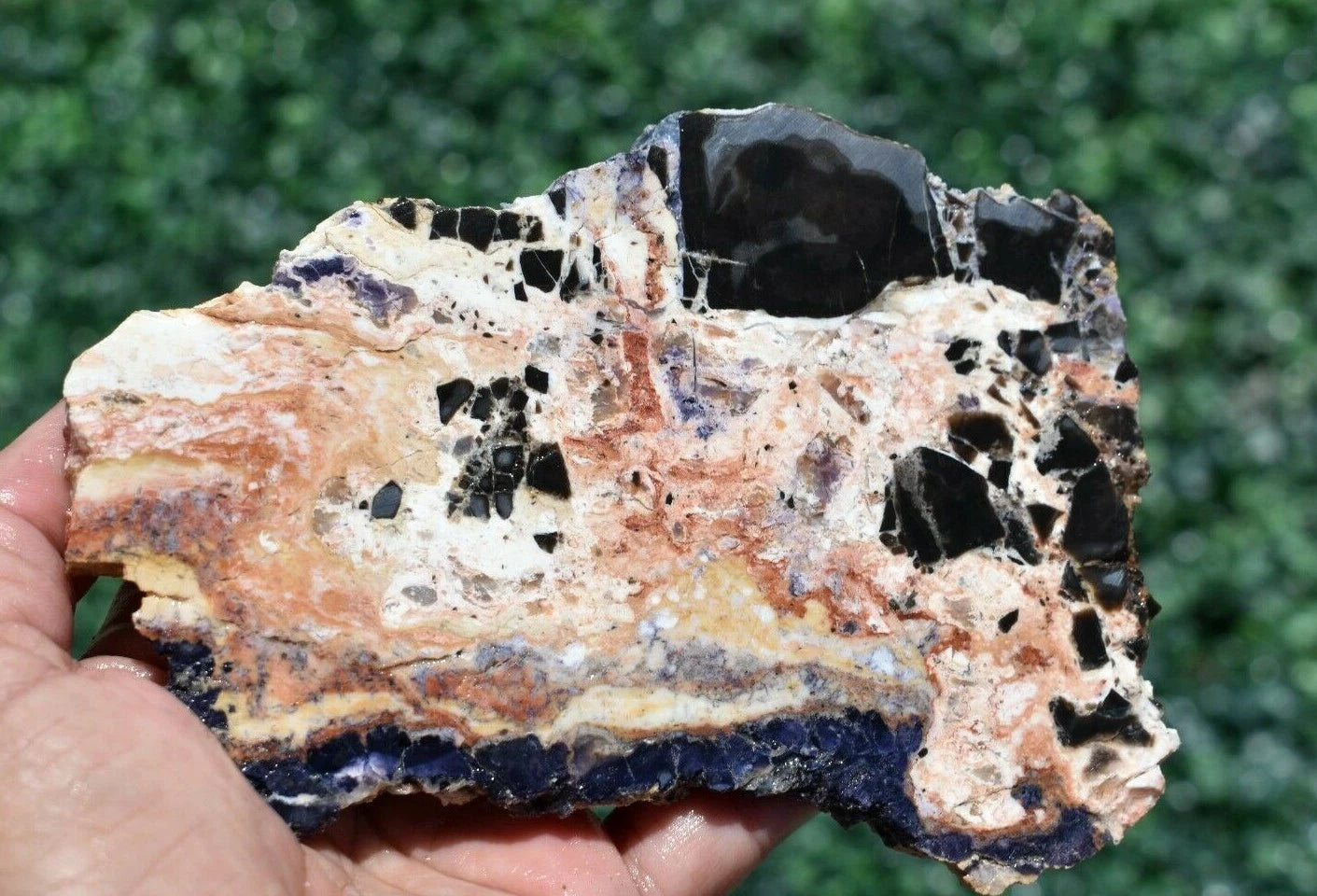 143 GM Pink TIFFANY STONE Slab, BERTRANDITE, OPALIZED FLUORITE Utah (R-BQZ)