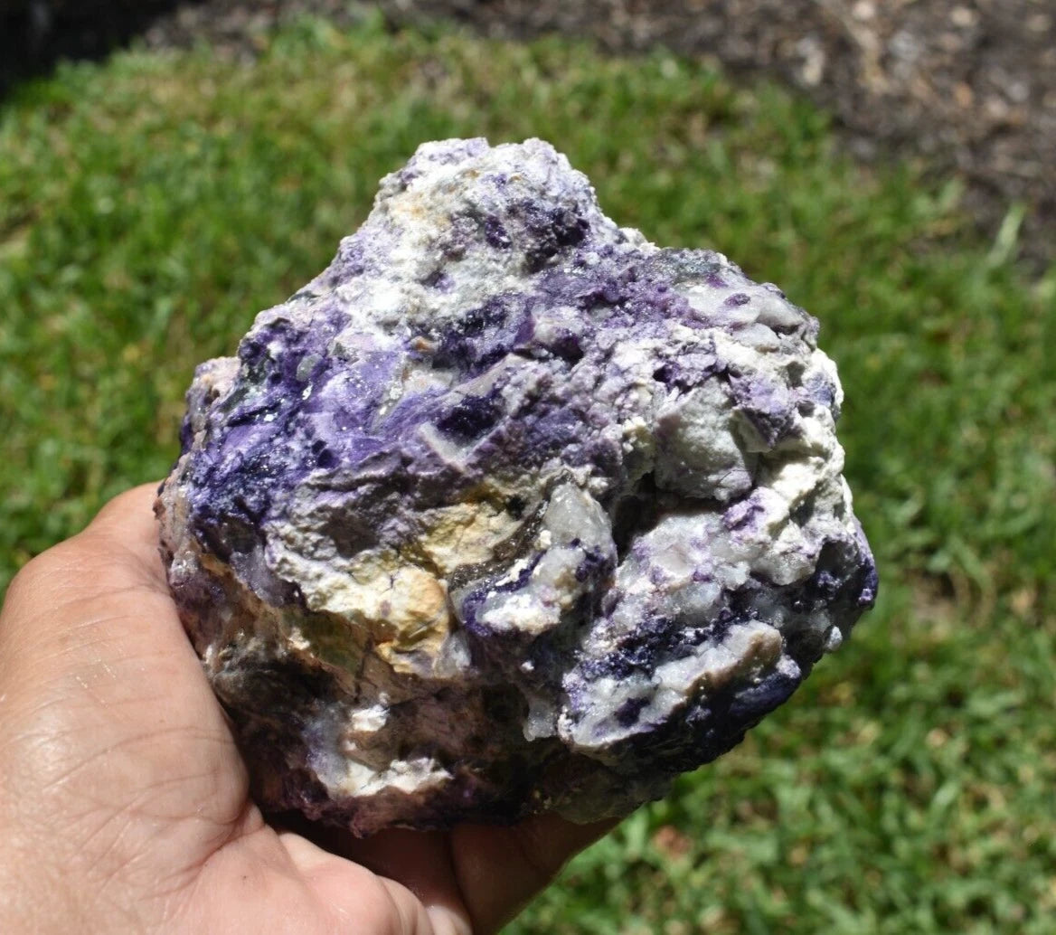 1.92 LB PURPLE TIFFANY STONE ROUGH, OPALIZED FLUORITE Utah (R-GSD)