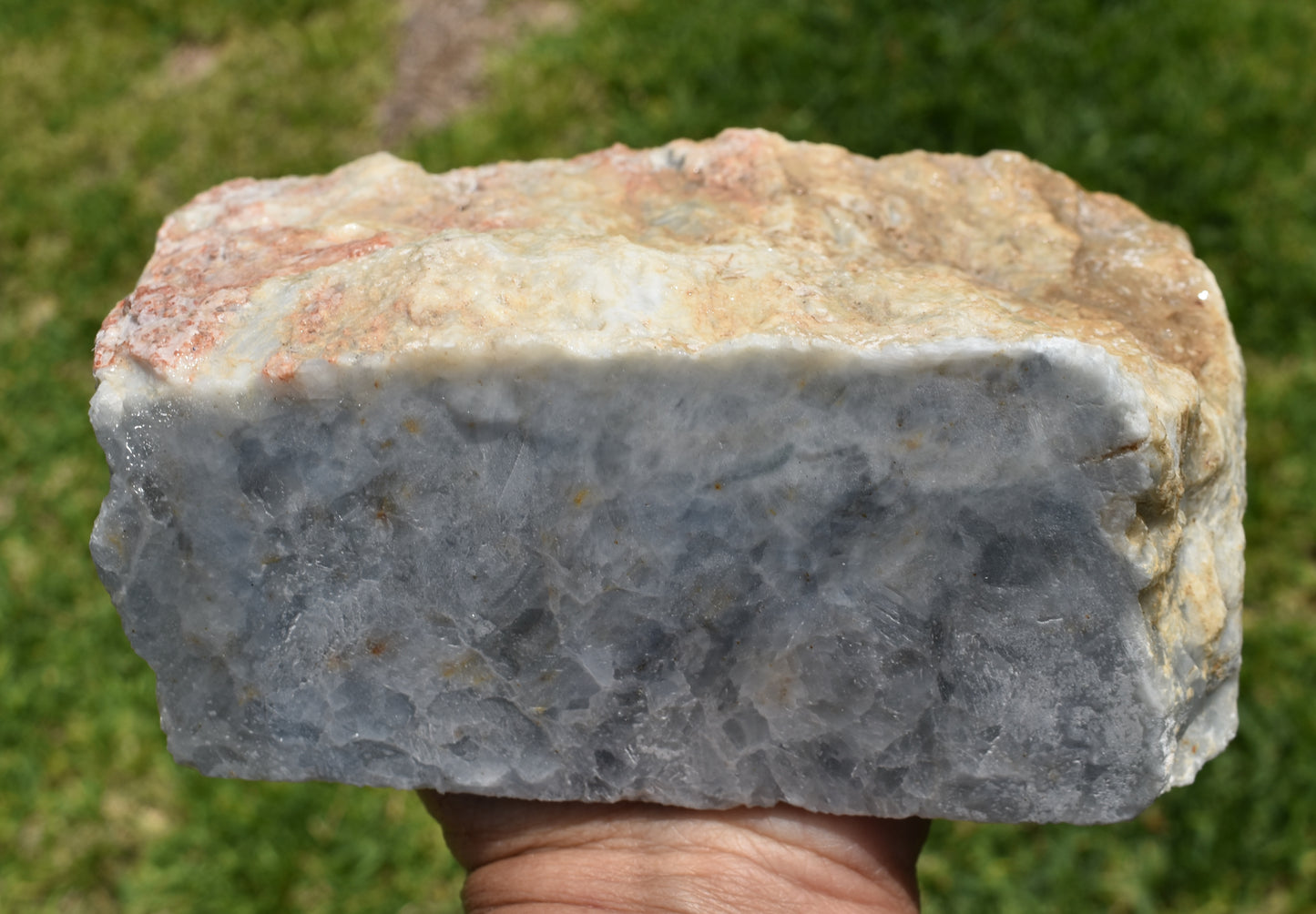 3.52 LB  Blue Calcite Rough specimen (R-FGG)