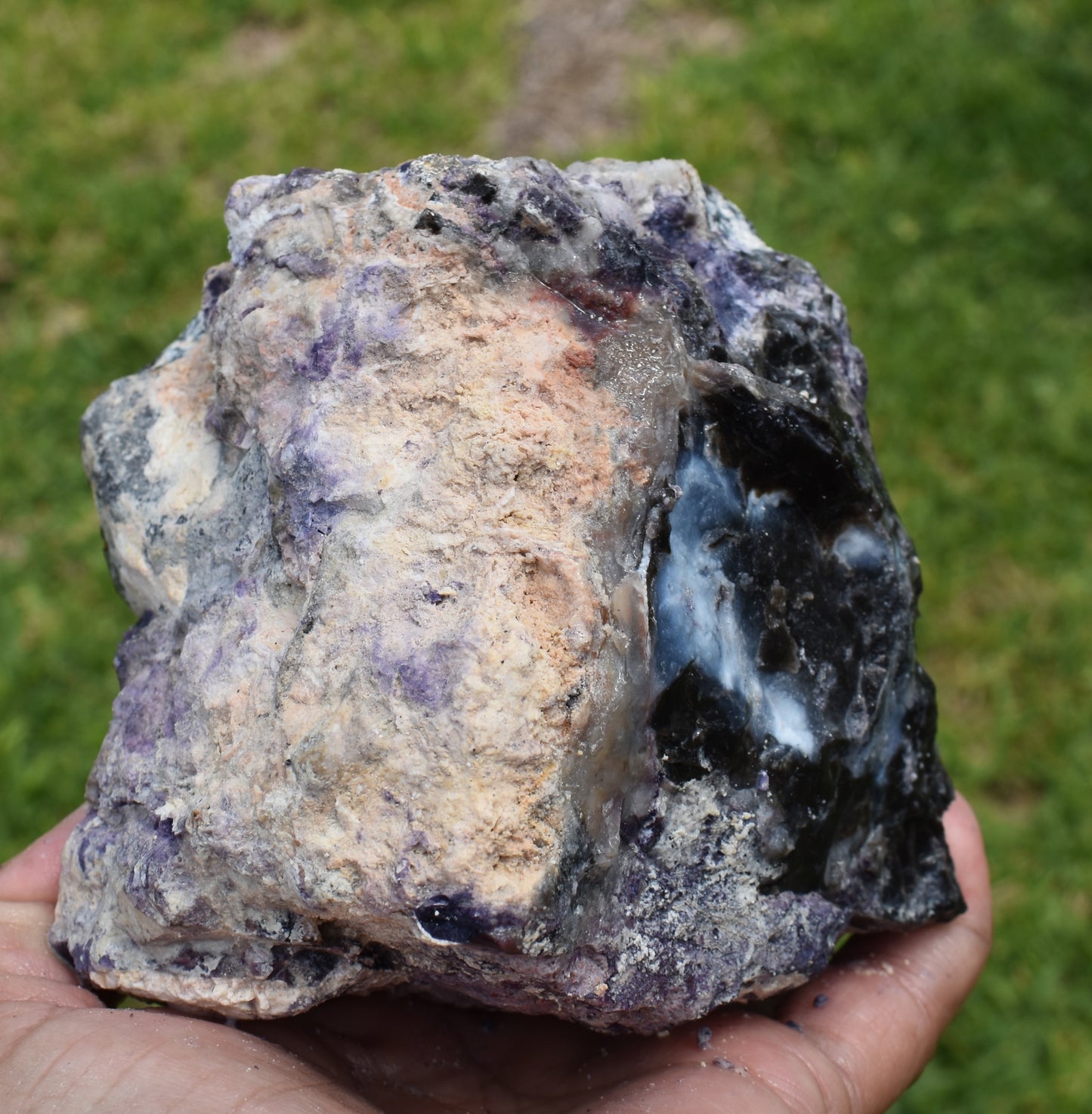 2.38 LB OPALIZED TIFFANY STONE ROUGH, Bertrandite, FLUORITE (R-GGV)