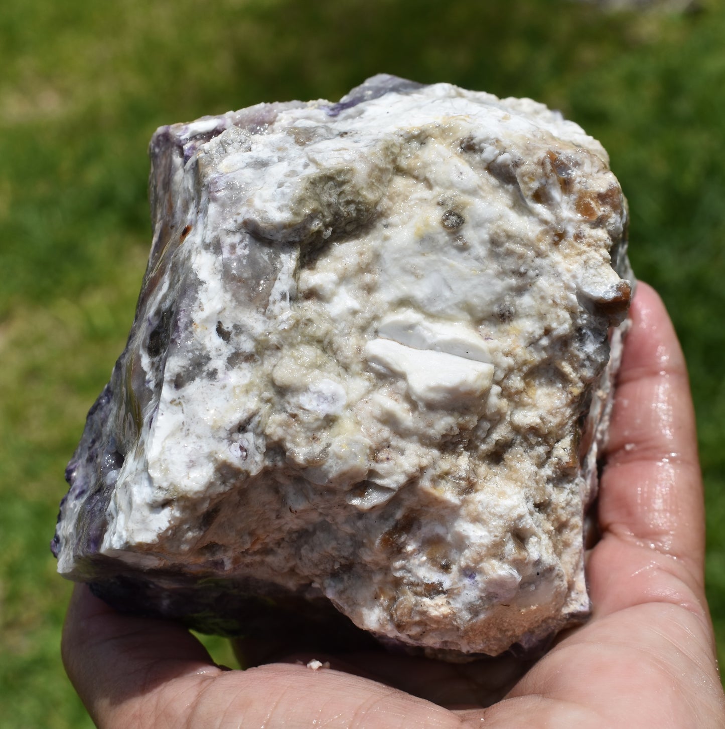 1.18 LB  OPALIZED TIFFANY STONE ROUGH, Bertrandite, FLUORITE (JUY)