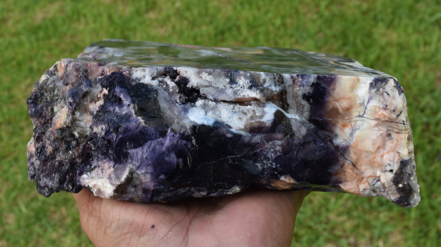 4.40 LB OPALIZED TIFFANY STONE ROUGH, Bertrandite, FLUORITE (QWT)