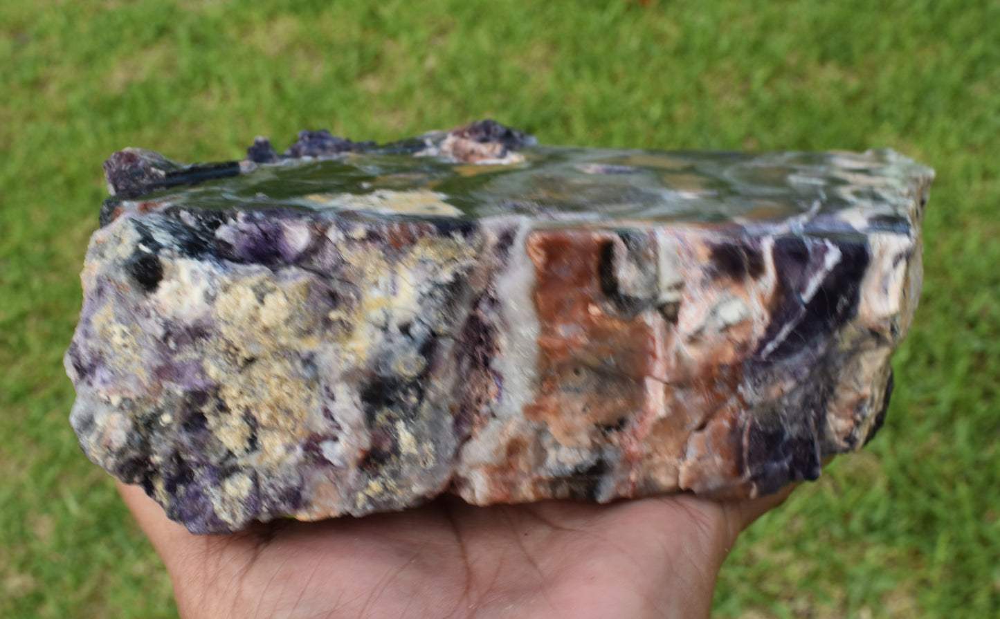 4.40 LB OPALIZED TIFFANY STONE ROUGH, Bertrandite, FLUORITE (QWT)