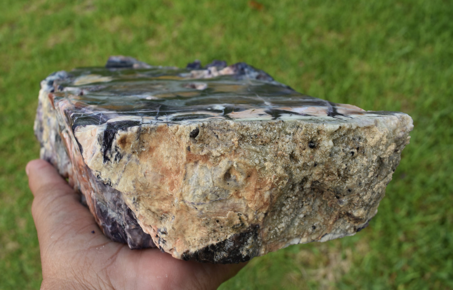 4.40 LB OPALIZED TIFFANY STONE ROUGH, Bertrandite, FLUORITE (QWT)