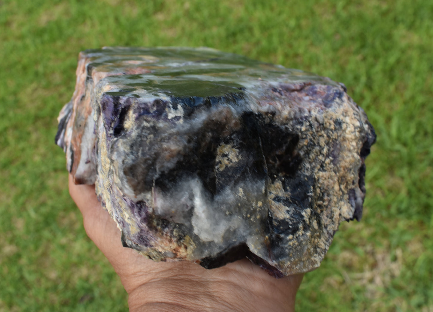 4.40 LB OPALIZED TIFFANY STONE ROUGH, Bertrandite, FLUORITE (QWT)