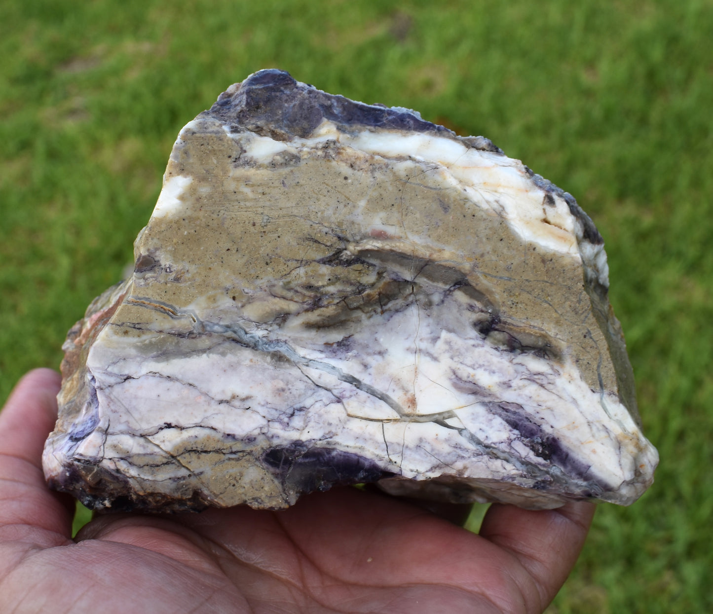 1.04 LB OPALIZED TIFFANY STONE ROUGH, Bertrandite, FLUORITE (XCV)