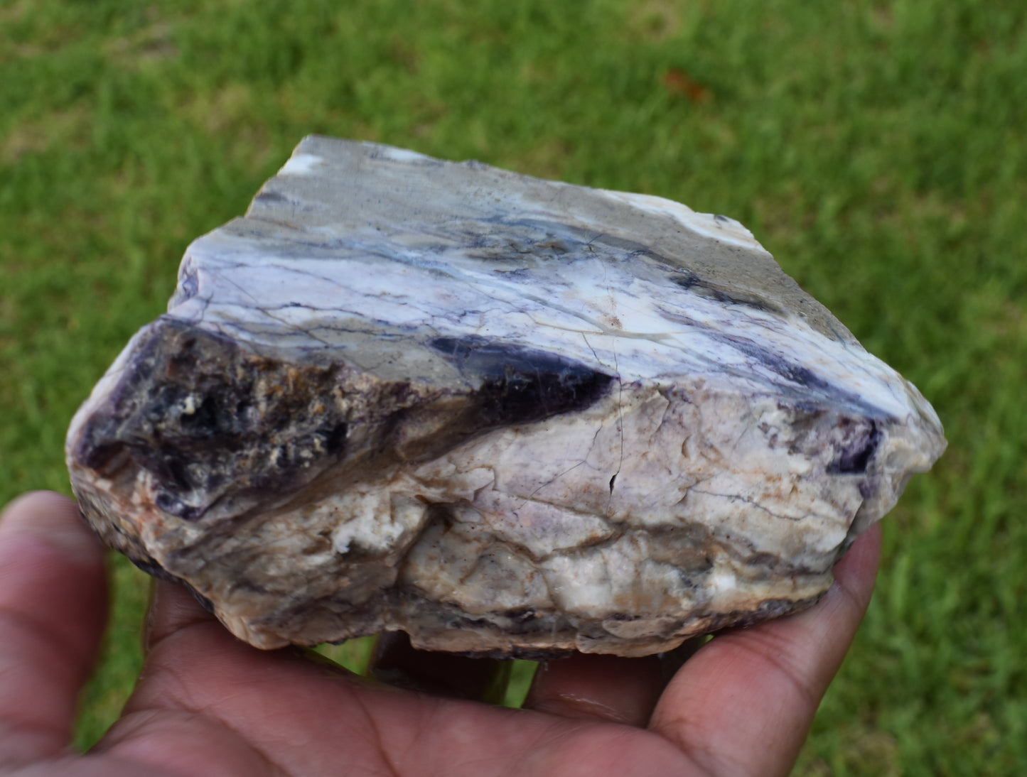 1.04 LB OPALIZED TIFFANY STONE ROUGH, Bertrandite, FLUORITE (XCV)
