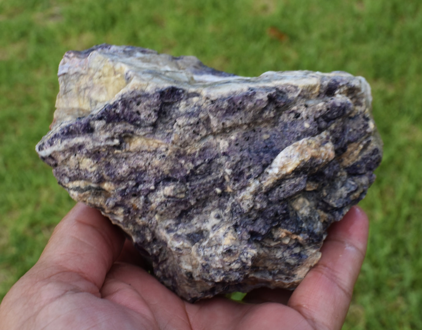 1.04 LB OPALIZED TIFFANY STONE ROUGH, Bertrandite, FLUORITE (XCV)