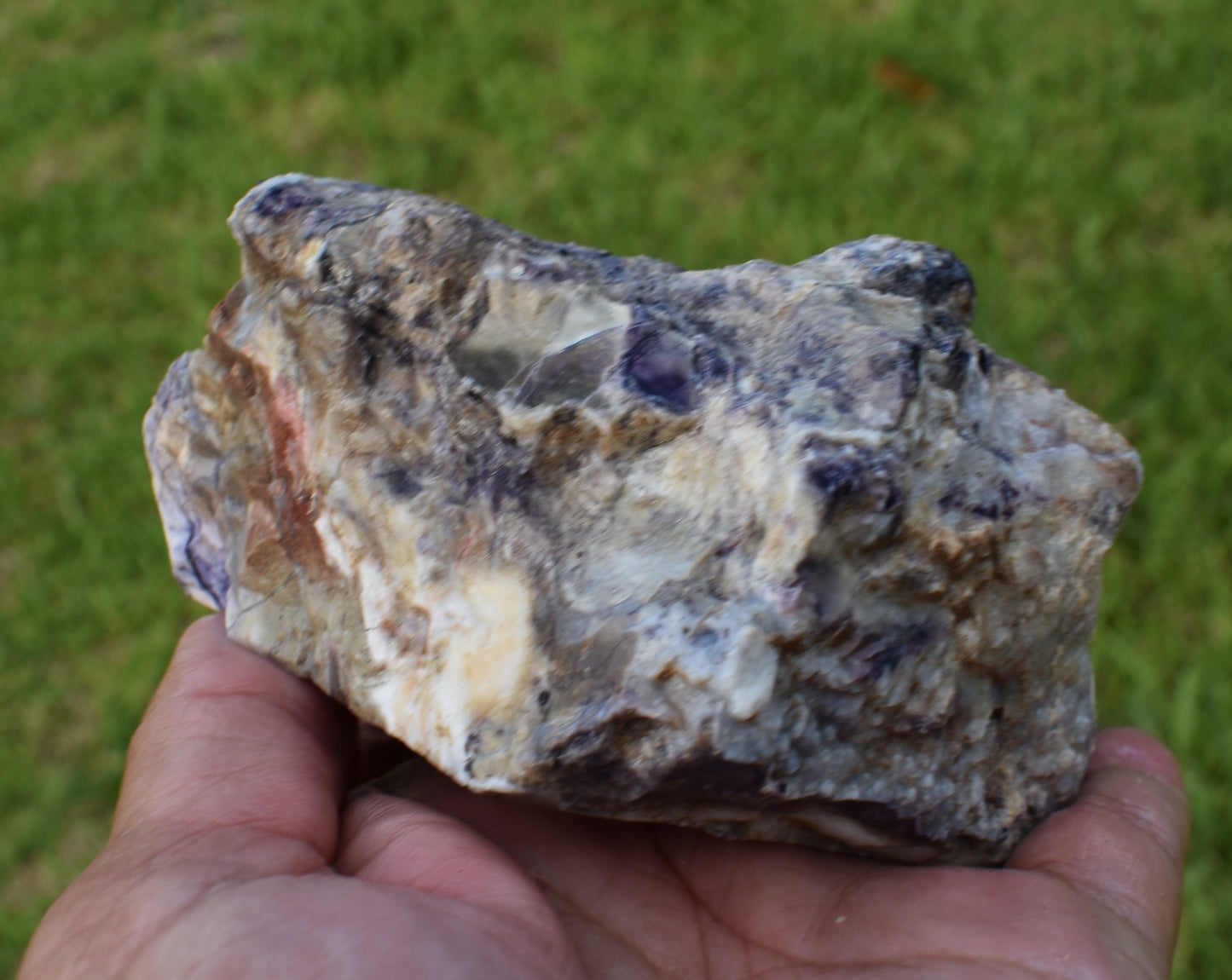 1.04 LB OPALIZED TIFFANY STONE ROUGH, Bertrandite, FLUORITE (XCV)