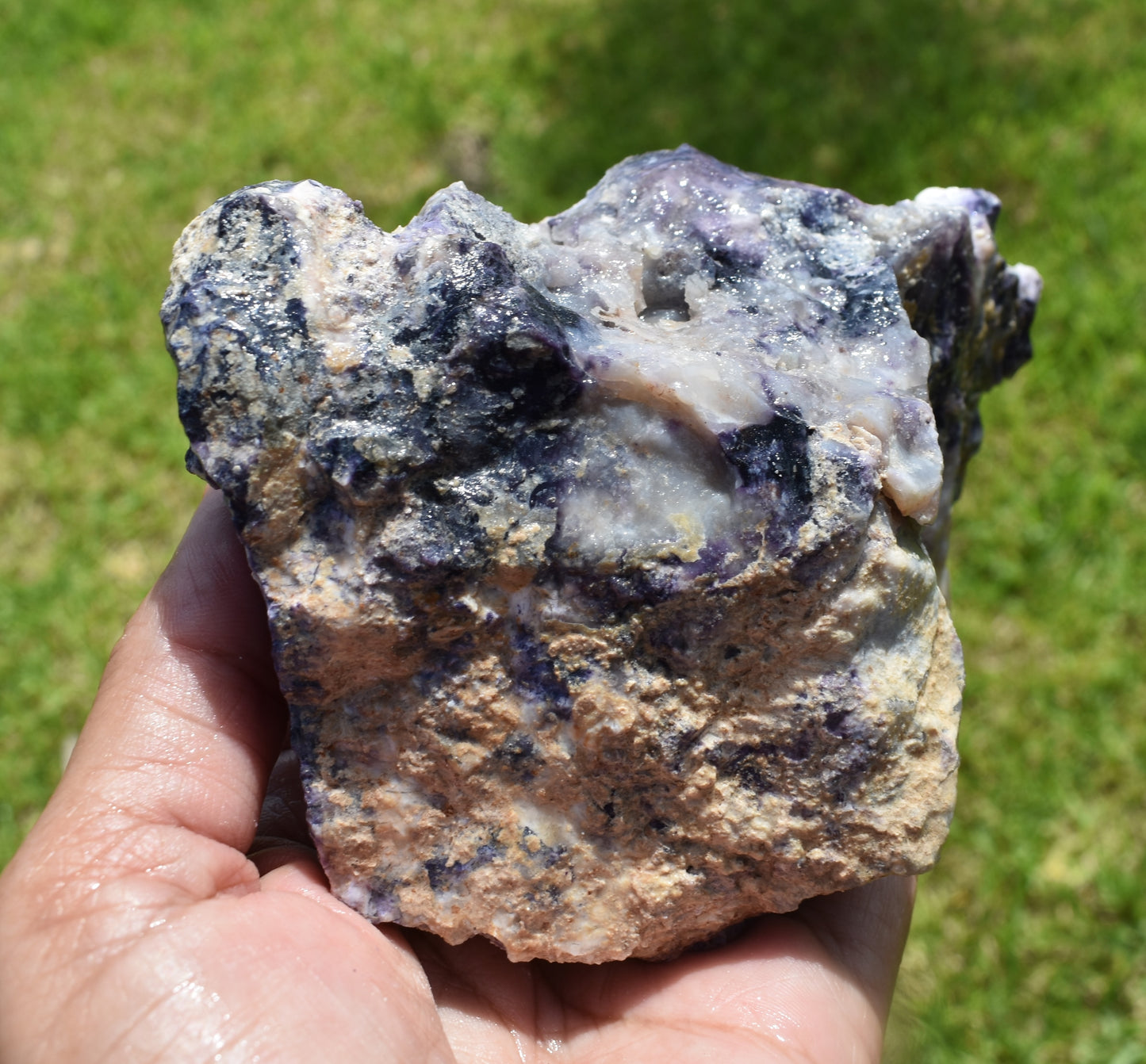 1.28 LB OPALIZED TIFFANY STONE ROUGH, Bertrandite, FLUORITE (QZZ)