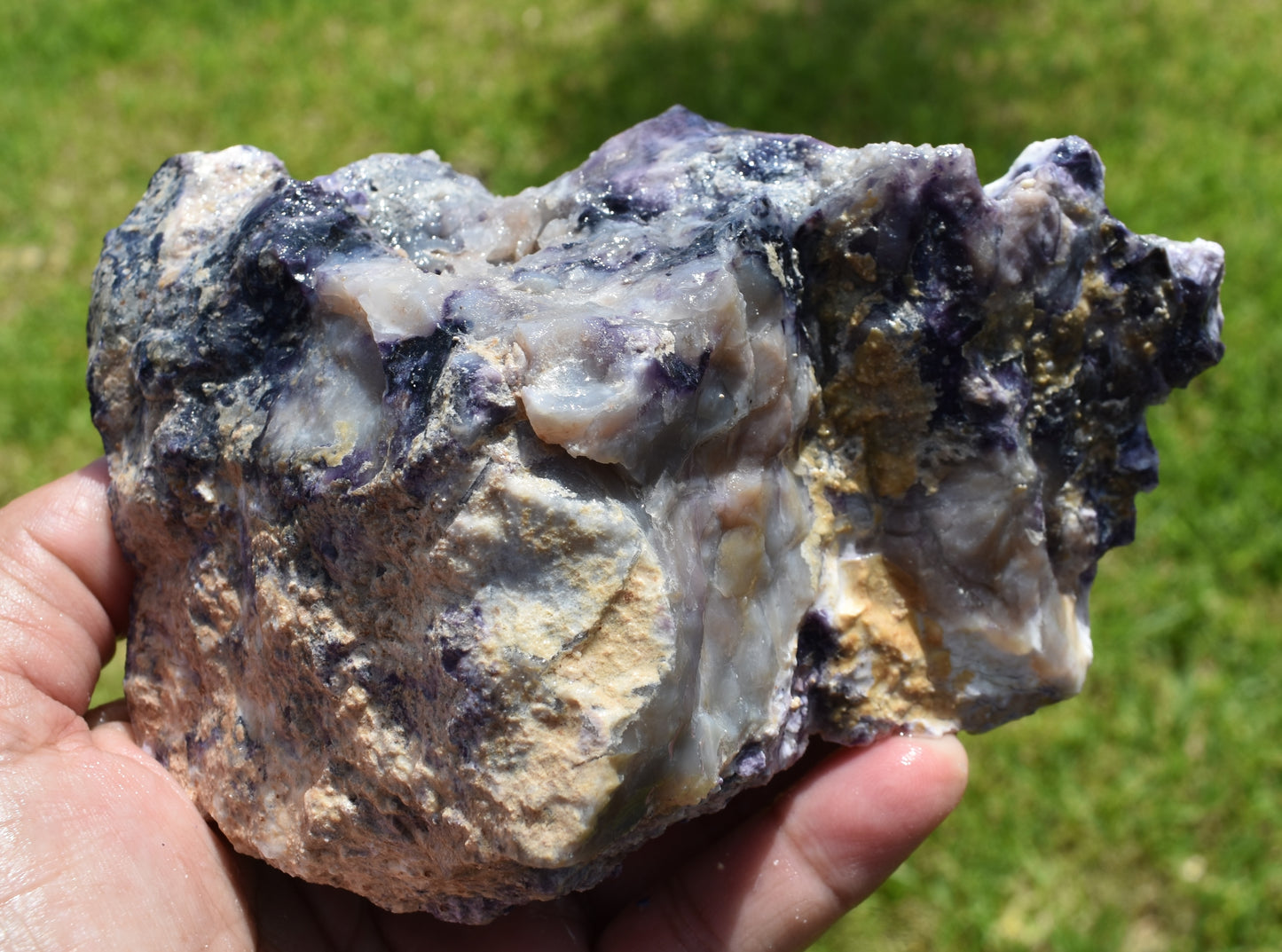 1.28 LB OPALIZED TIFFANY STONE ROUGH, Bertrandite, FLUORITE (QZZ)