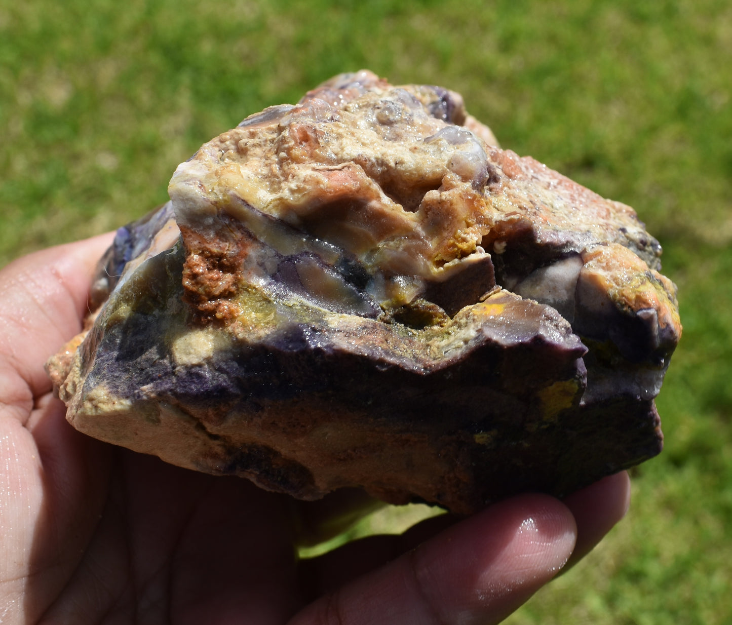 1.02 LB OPALIZED TIFFANY STONE ROUGH, Bertrandite, FLUORITE (POU)