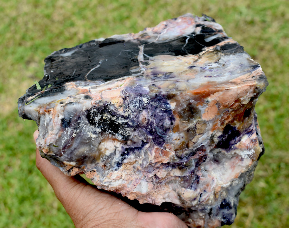 34.82 LB OPALIZED TIFFANY STONE ROUGH, Bertrandite, FLUORITE (4)