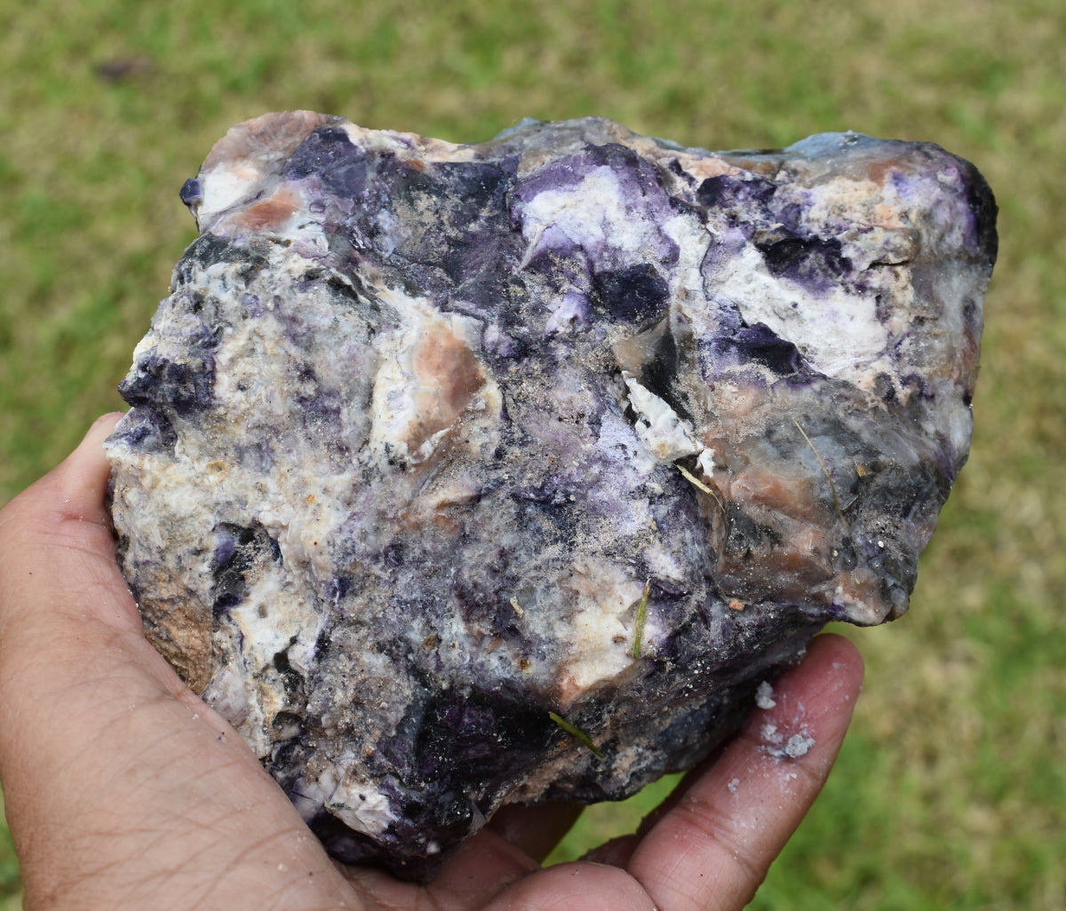 34.82 LB OPALIZED TIFFANY STONE ROUGH, Bertrandite, FLUORITE (4)