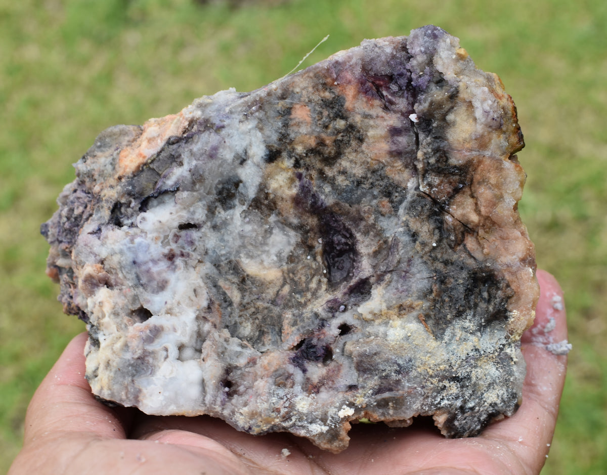 34.82 LB OPALIZED TIFFANY STONE ROUGH, Bertrandite, FLUORITE (4)
