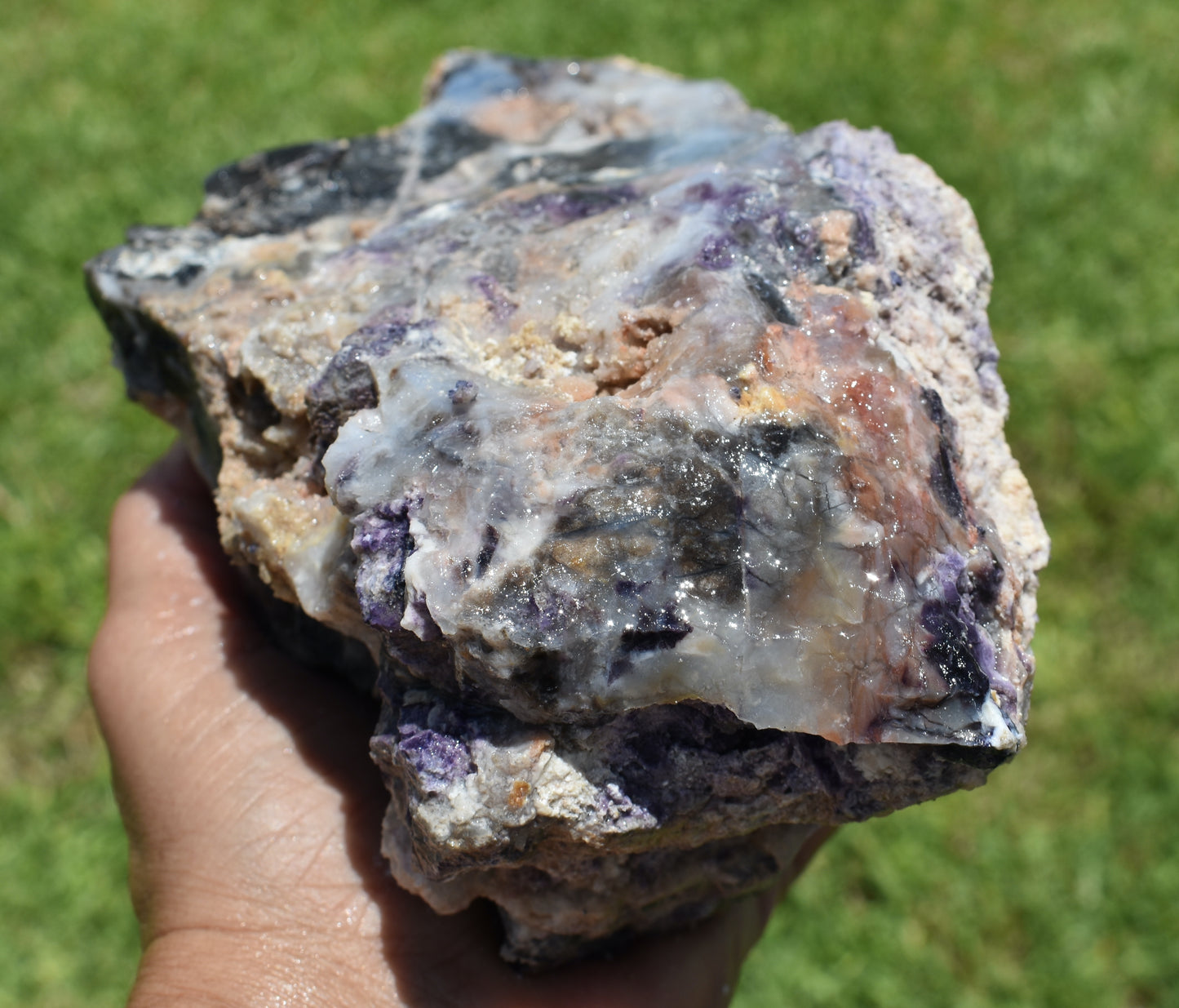 2.96 LB Tiffany Stone (Utah) Rough lapidary Rock (R-RED)