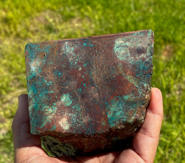 3.02 LB PERUVIAN Chrysocolla Rough Stone Lapidary (R-PPK)