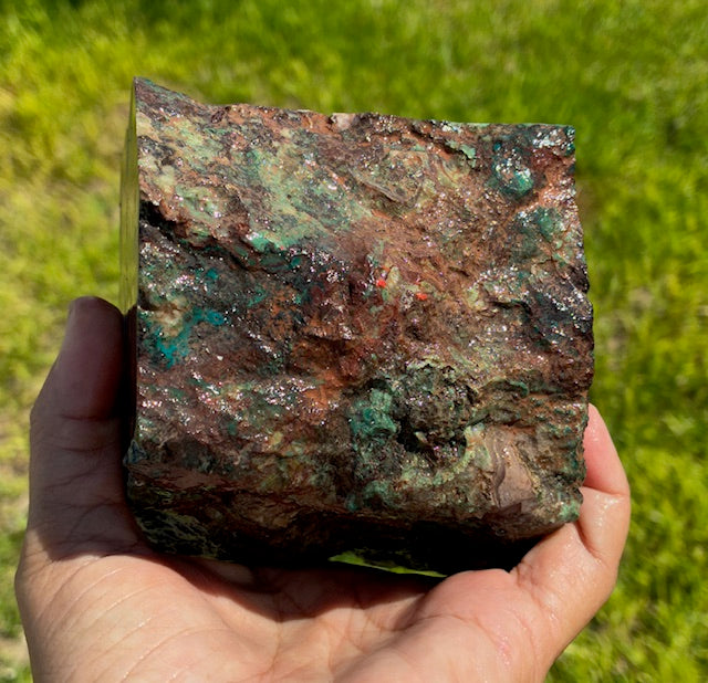 3.02 LB PERUVIAN Chrysocolla Rough Stone Lapidary (R-PPK)