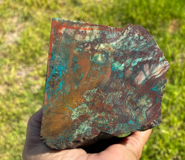 3.02 LB PERUVIAN Chrysocolla Rough Stone Lapidary (R-PPK)