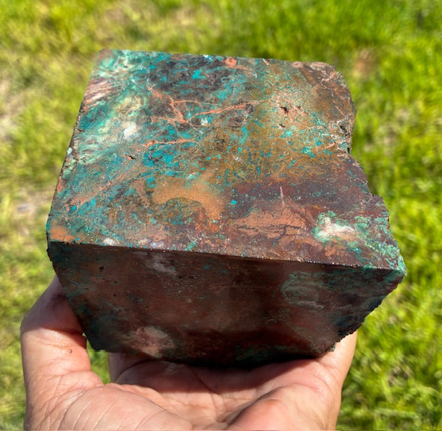 3.02 LB PERUVIAN Chrysocolla Rough Stone Lapidary (R-PPK)