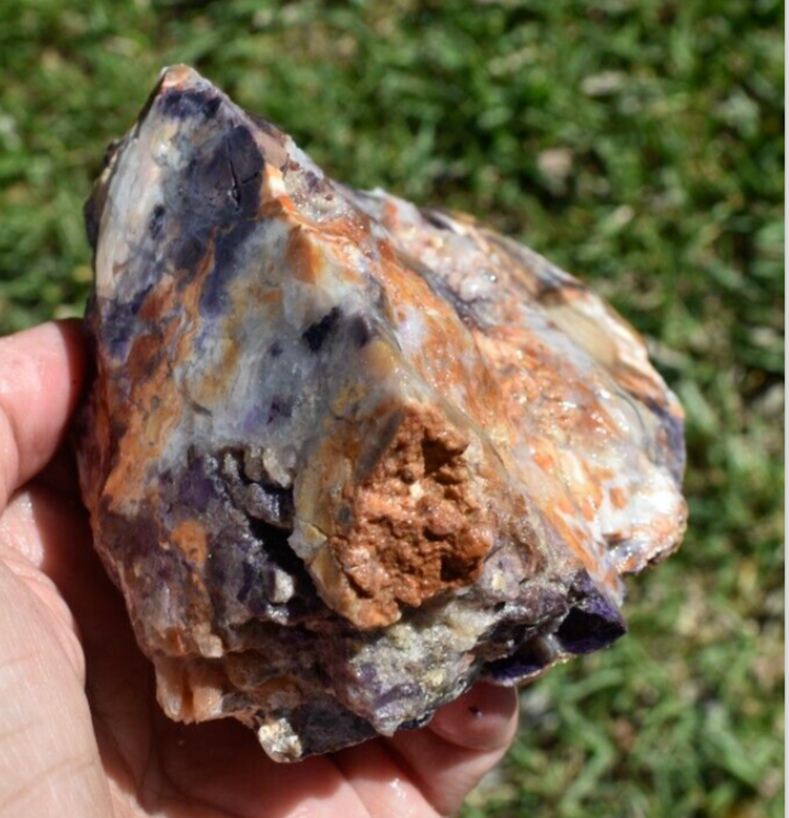 1.22 LB  OPALIZED TIFFANY STONE ROUGH, Bertrandite, FLUORITE (DCX)