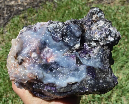 2.64 LB OPALIZED TIFFANY STONE ROUGH, Bertrandite, FLUORITE (R-BBV)