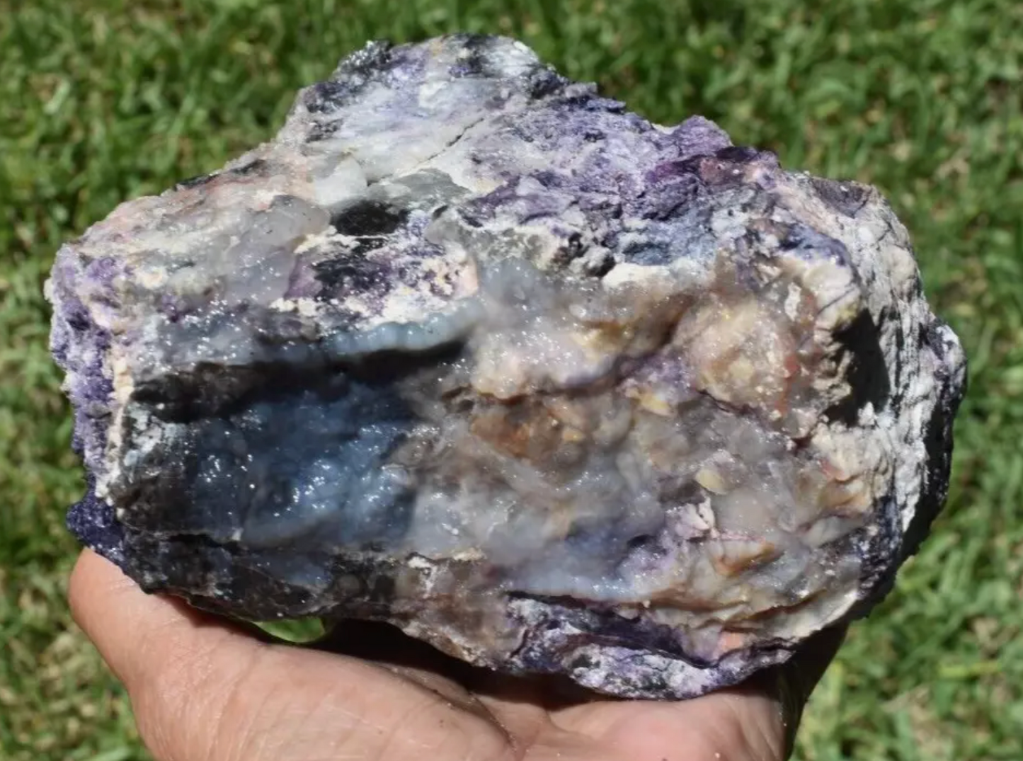 2.64 LB OPALIZED TIFFANY STONE ROUGH, Bertrandite, FLUORITE (R-BBV)