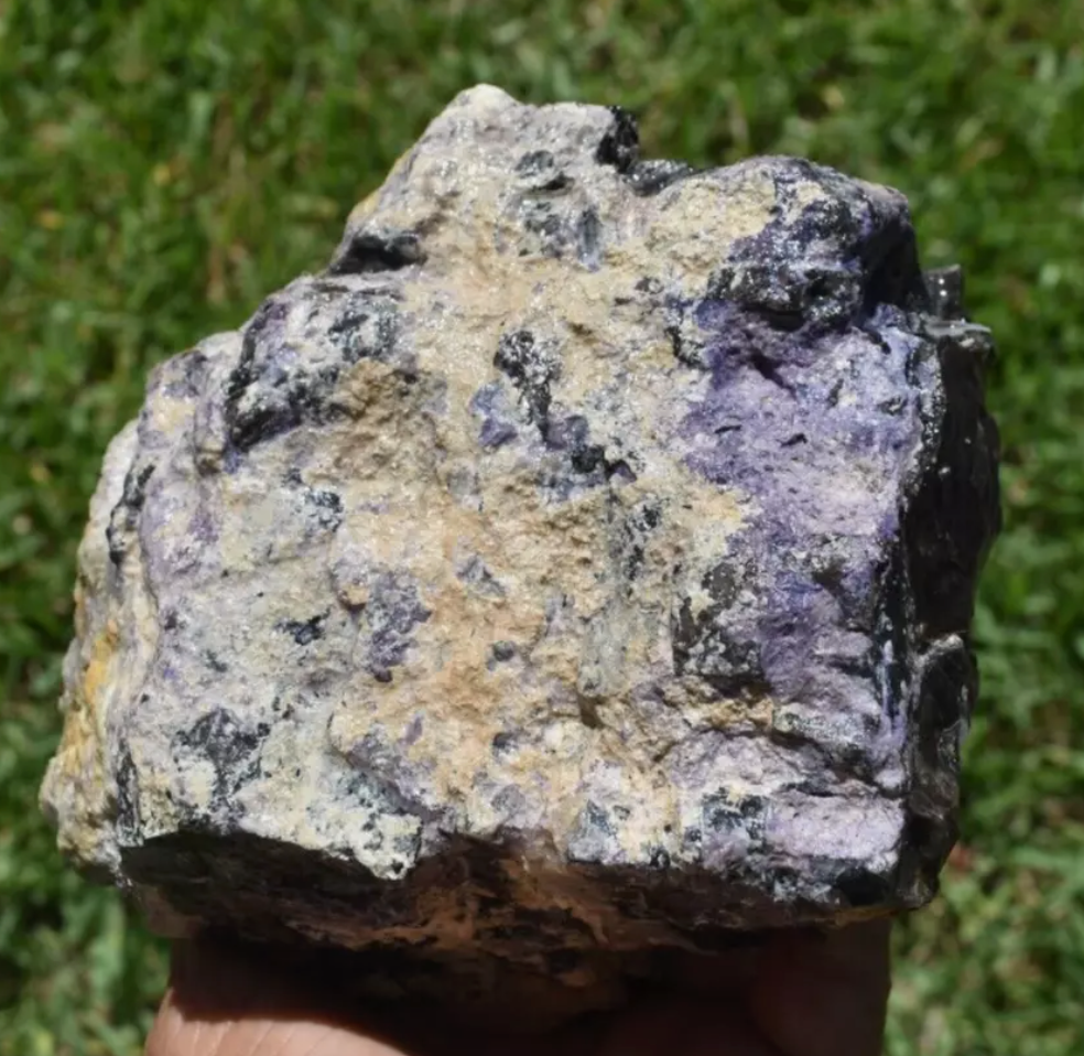 3.22 LB PURPLE TIFFANY STONE ROUGH, OPALIZED FLUORITE Utah (R-GDE)