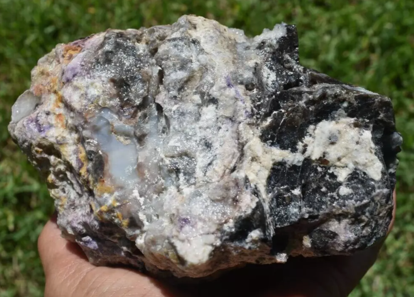 3.22 LB PURPLE TIFFANY STONE ROUGH, OPALIZED FLUORITE Utah (R-GDE)