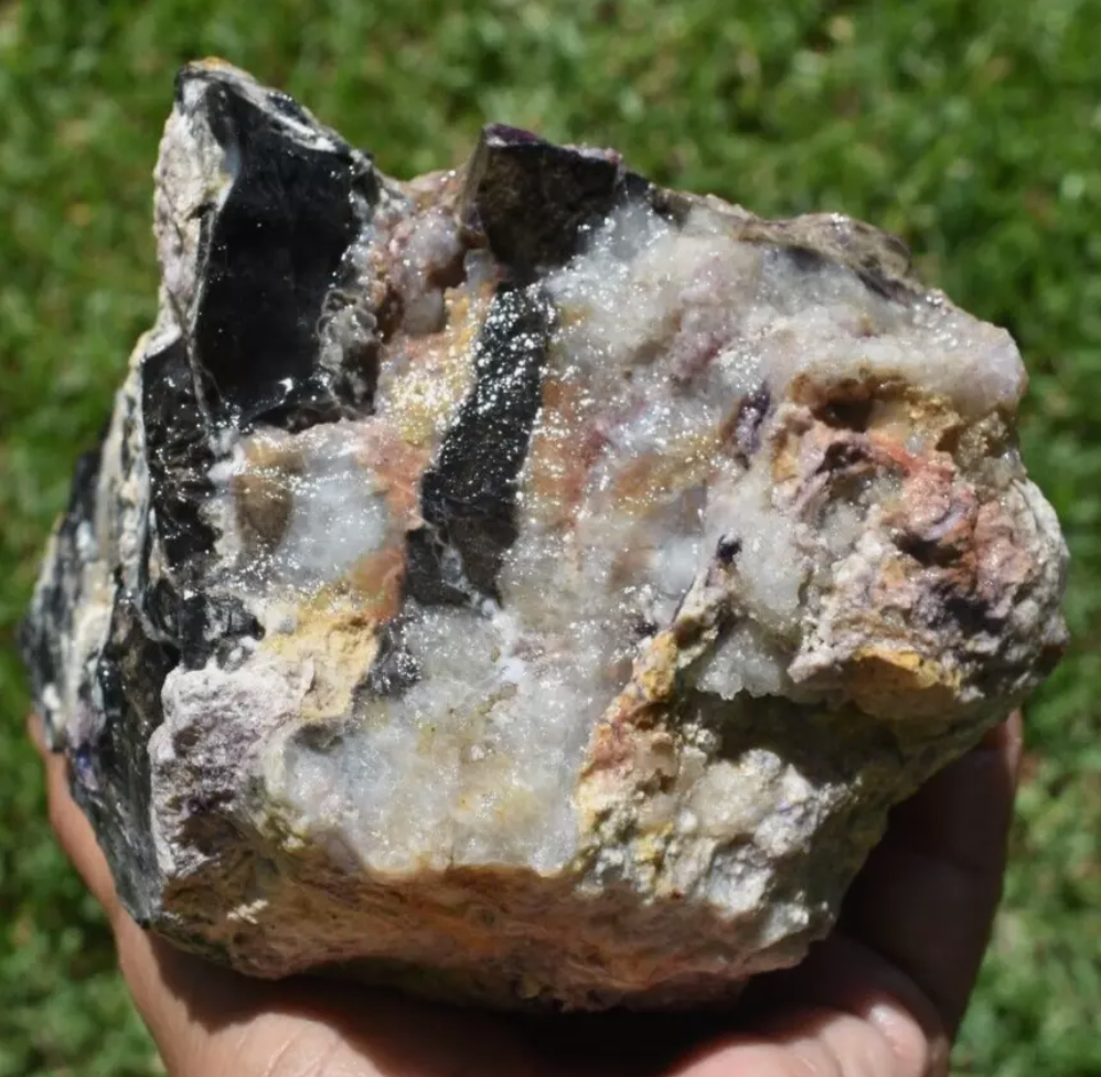 3.22 LB PURPLE TIFFANY STONE ROUGH, OPALIZED FLUORITE Utah (R-GDE)