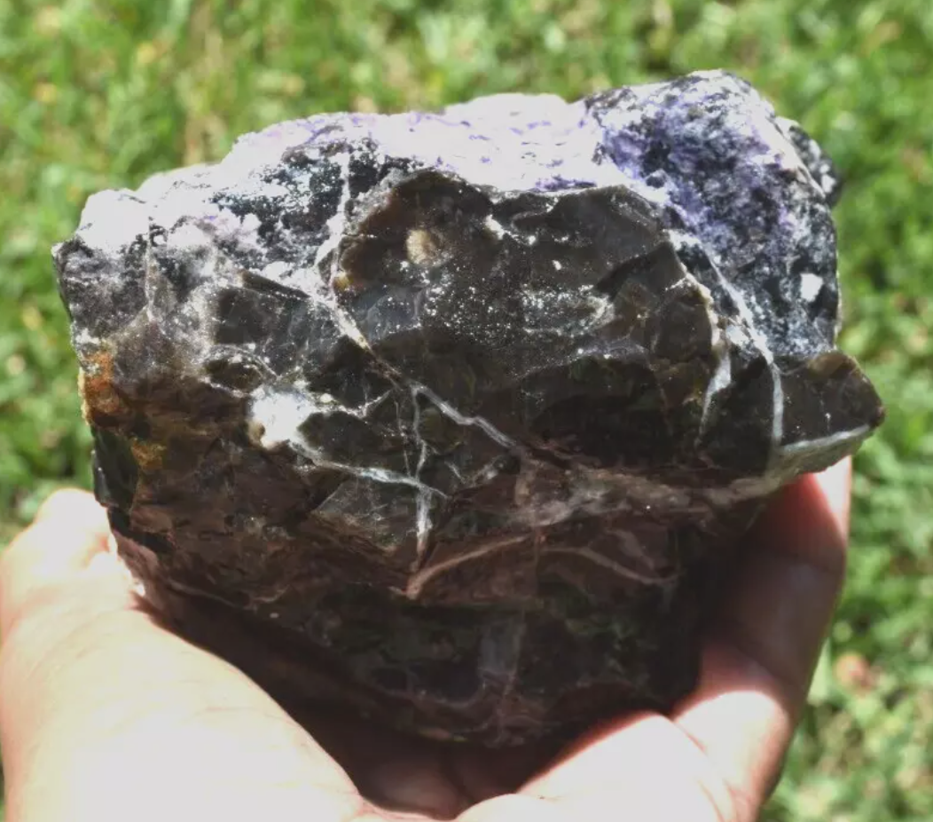 3.22 LB PURPLE TIFFANY STONE ROUGH, OPALIZED FLUORITE Utah (R-GDE)