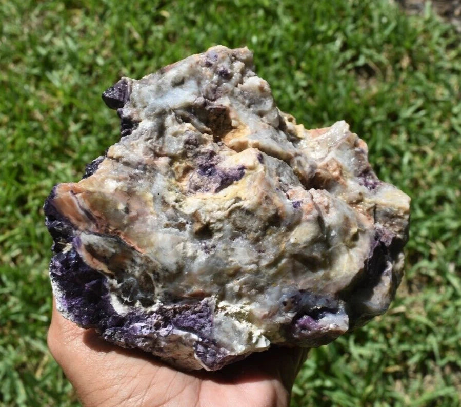 2.09  LB PURPLE TIFFANY STONE ROUGH, OPALIZED FLUORITE  Utah (R-KKF)