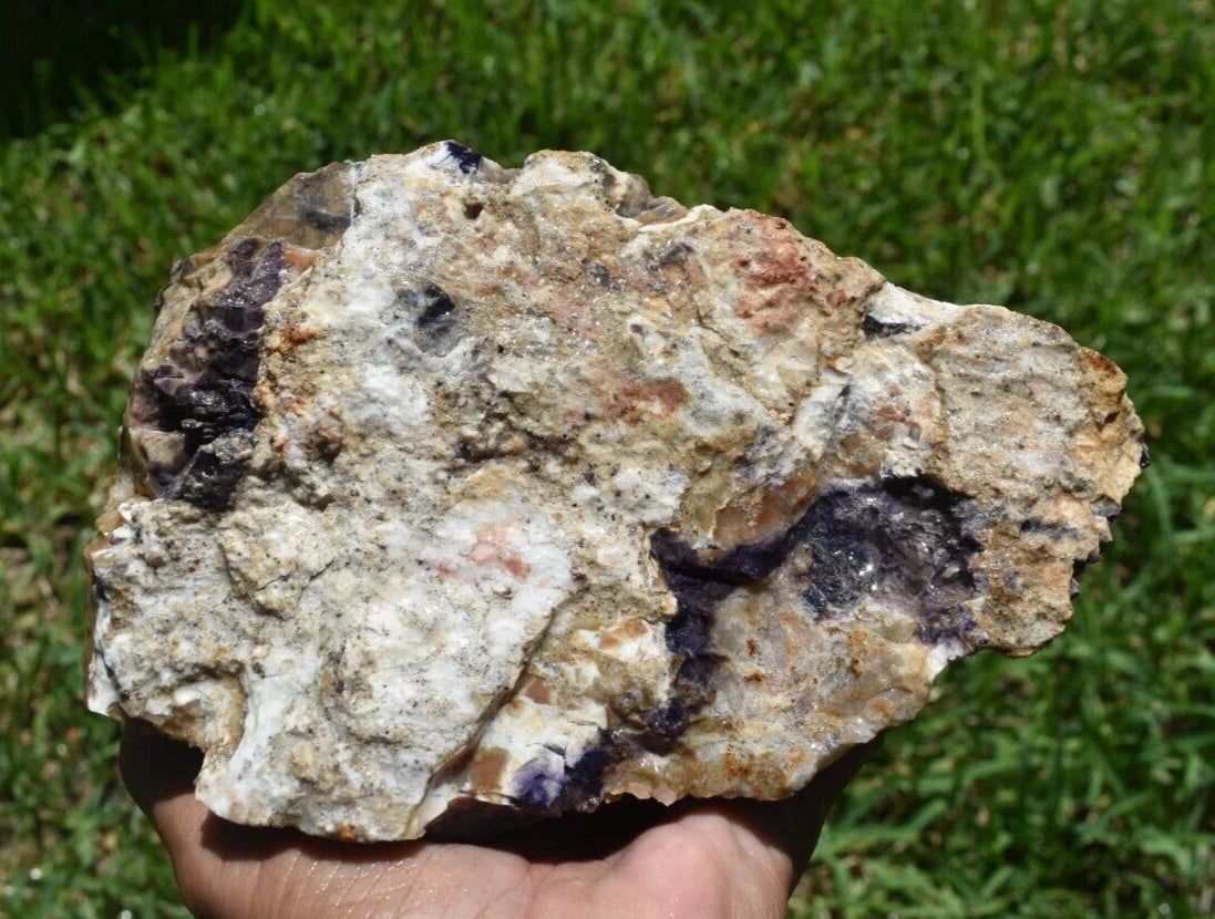 2.82 LB PURPLE TIFFANY STONE ROUGH, OPALIZED FLUORITE Utah (R-CDD)