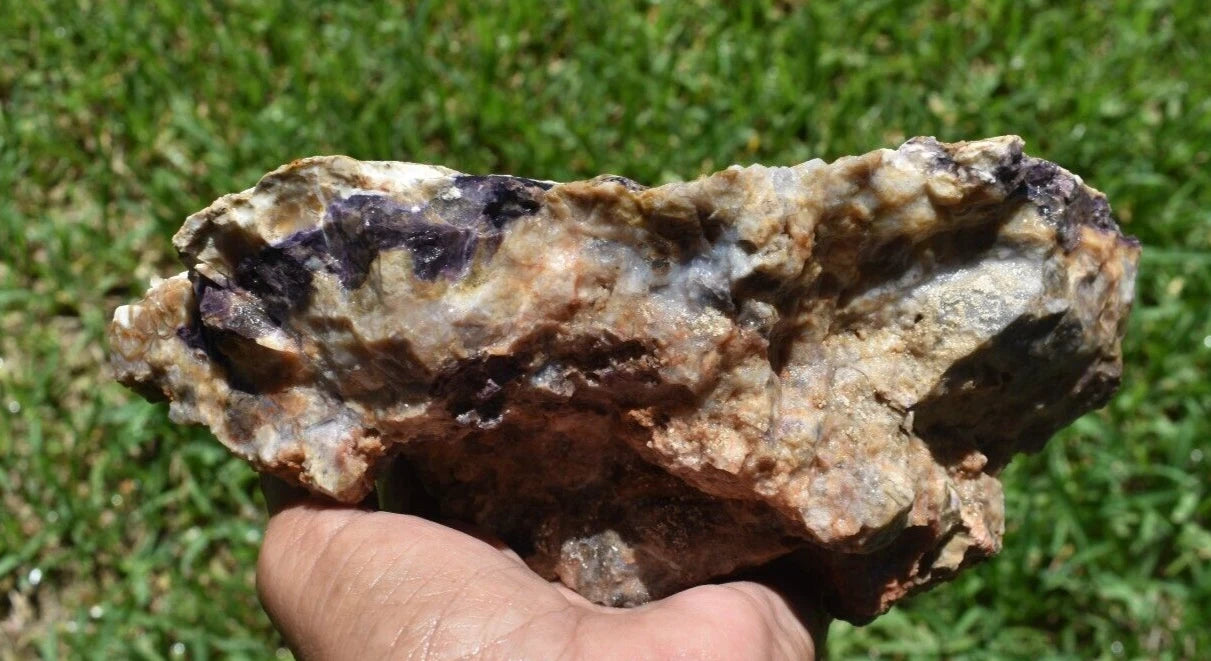 2.82 LB PURPLE TIFFANY STONE ROUGH, OPALIZED FLUORITE Utah (R-CDD)