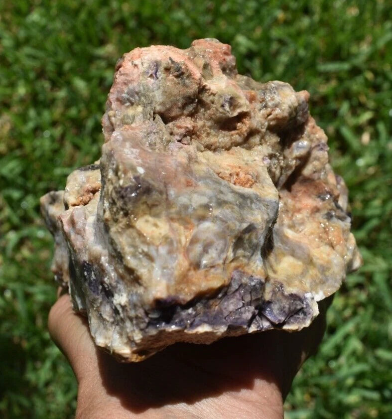 2.82 LB PURPLE TIFFANY STONE ROUGH, OPALIZED FLUORITE Utah (R-CDD)