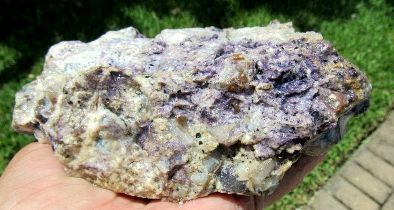 2.38 LB TIFFANY STONE ROUGH, BERTRANDITE, OPALIZED FLUORITE Utah.