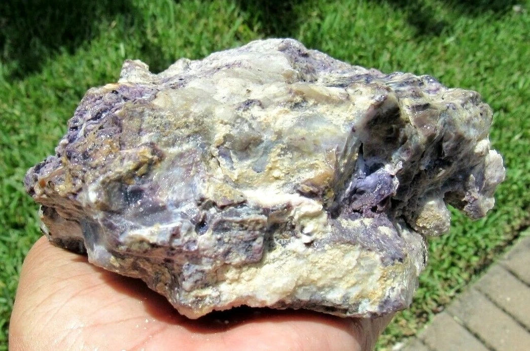 2.38 LB TIFFANY STONE ROUGH, BERTRANDITE, OPALIZED FLUORITE Utah.