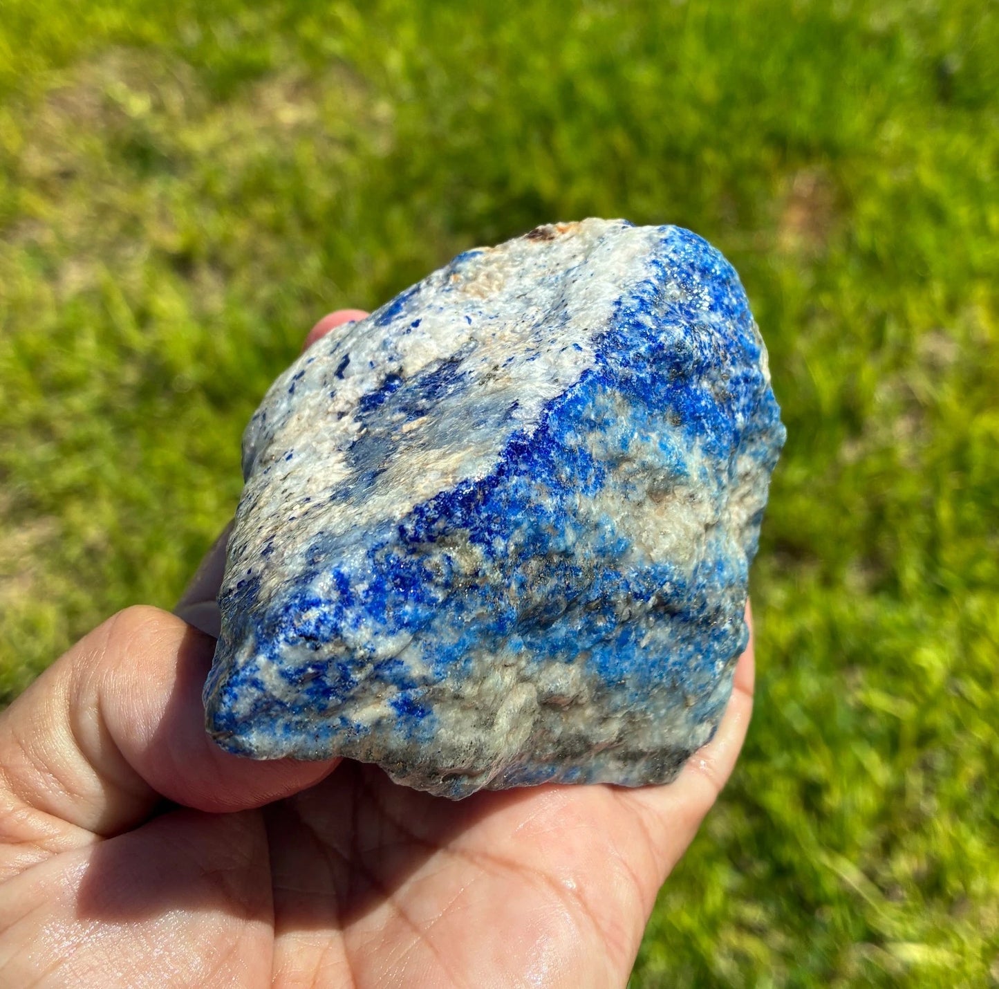 0.74 LB Lapis Lazuli/Pyrite Gemstones Minerals Specimens Rough (R-F9)