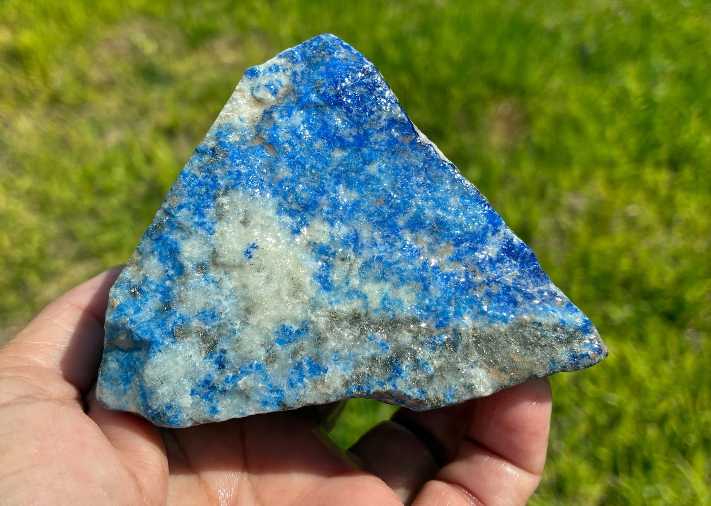 0.74 LB Lapis Lazuli/Pyrite Gemstones Minerals Specimens Rough (R-F9)