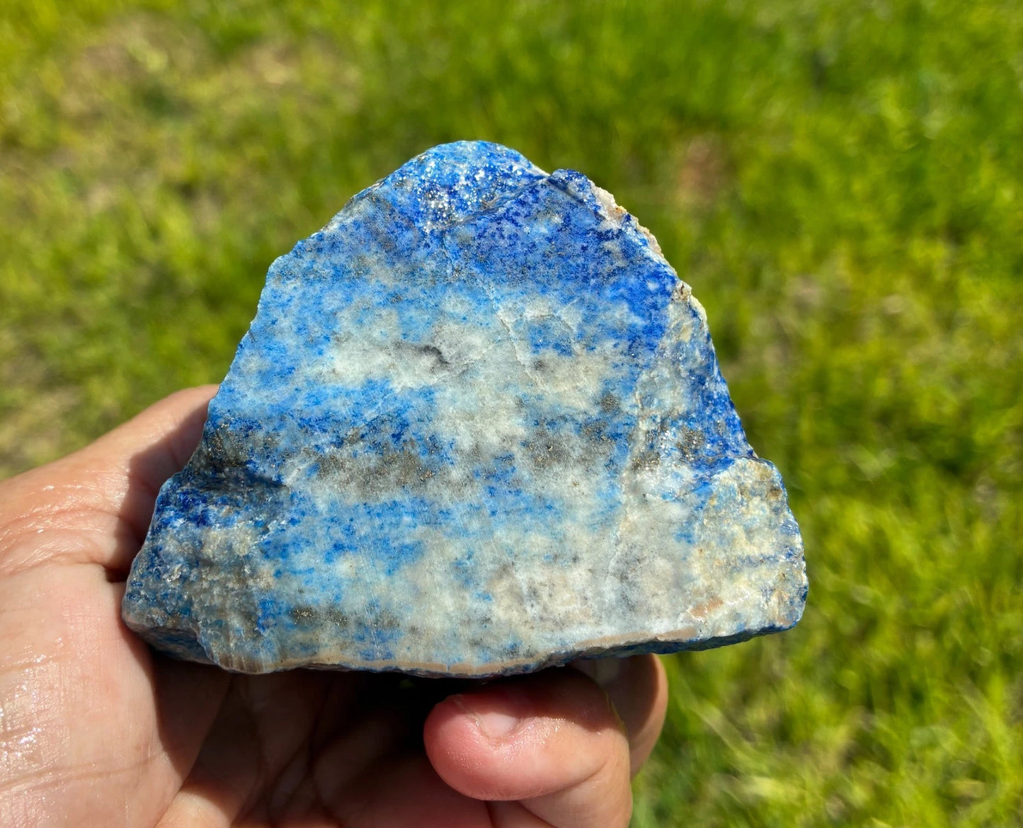 0.74 LB Lapis Lazuli/Pyrite Gemstones Minerals Specimens Rough (R-F9)
