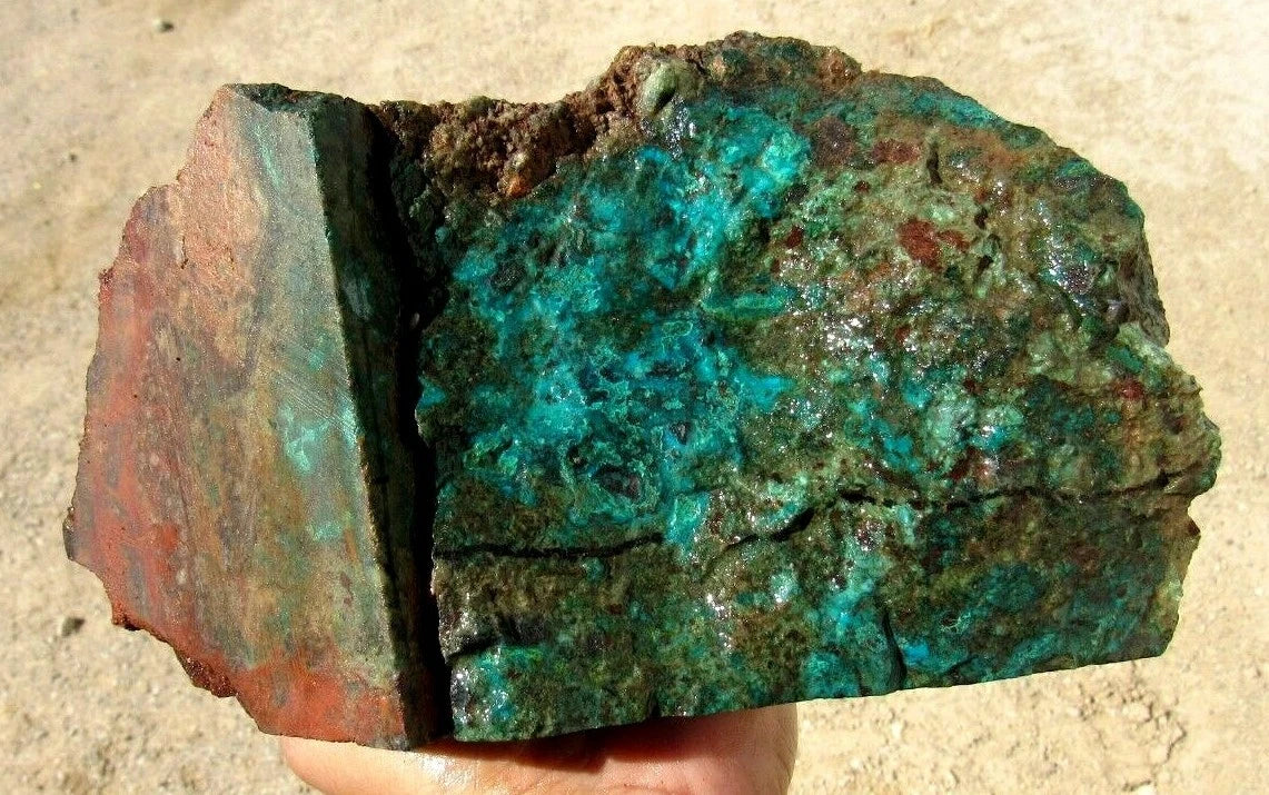 3.82 LB AZ  Chrysocolla/Turquoise Rough Stone Lapidary (R-DX)